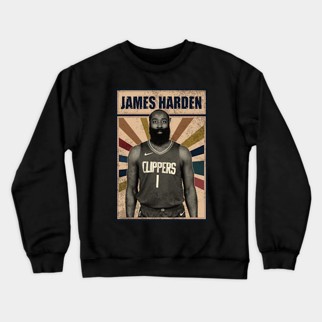 Los Angeles Clippers James Harden Crewneck Sweatshirt by RobinaultCoils